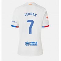 Fotbalové Dres Barcelona Ferran Torres #7 Dámské Venkovní 2023-24 Krátký Rukáv